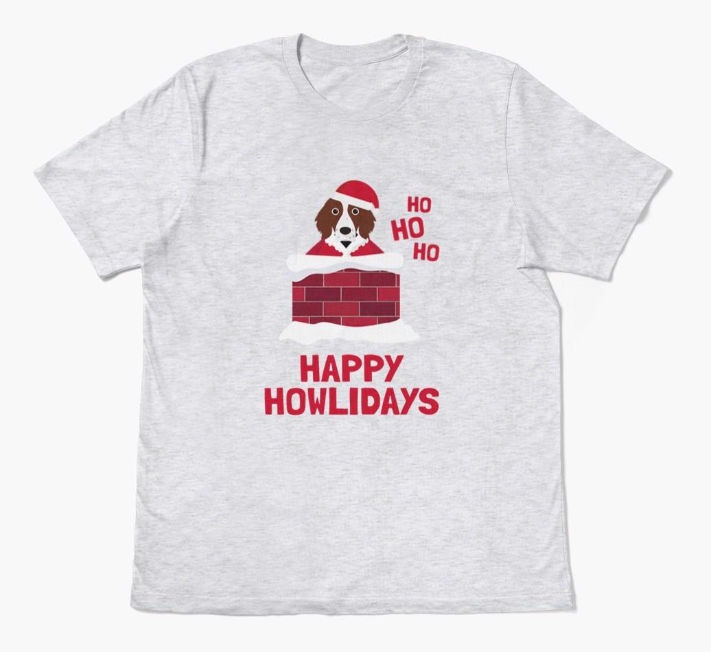 'Happy Howlidays' - Personalized {breedFullName} Adult T-Shirt