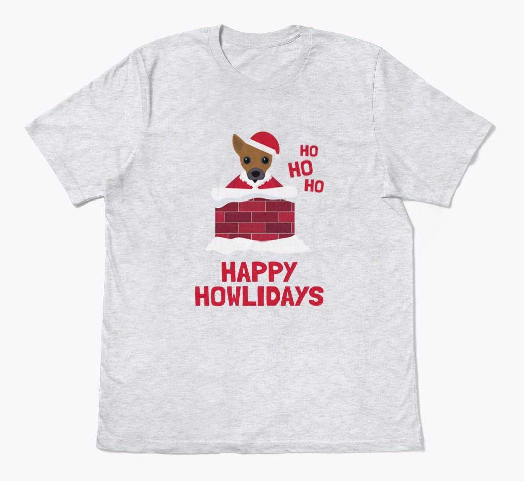 'Happy Howlidays' - Personalized {breedFullName} Adult T-Shirt