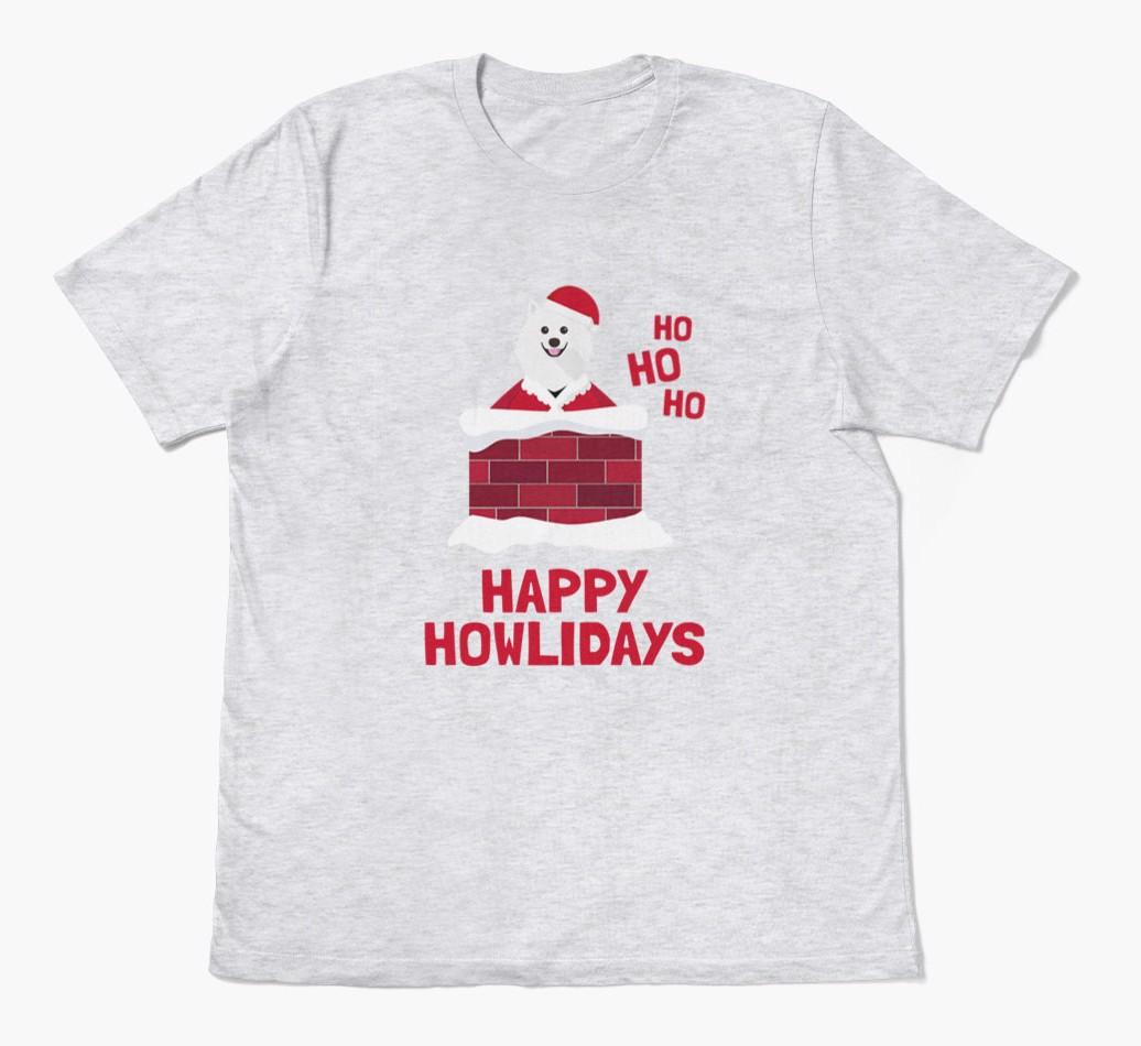 'Happy Howlidays' - Personalized {breedFullName} Adult T-Shirt
