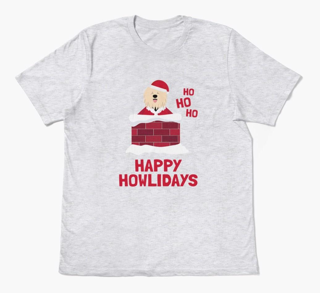 'Happy Howlidays' - Personalized {breedFullName} Adult T-Shirt