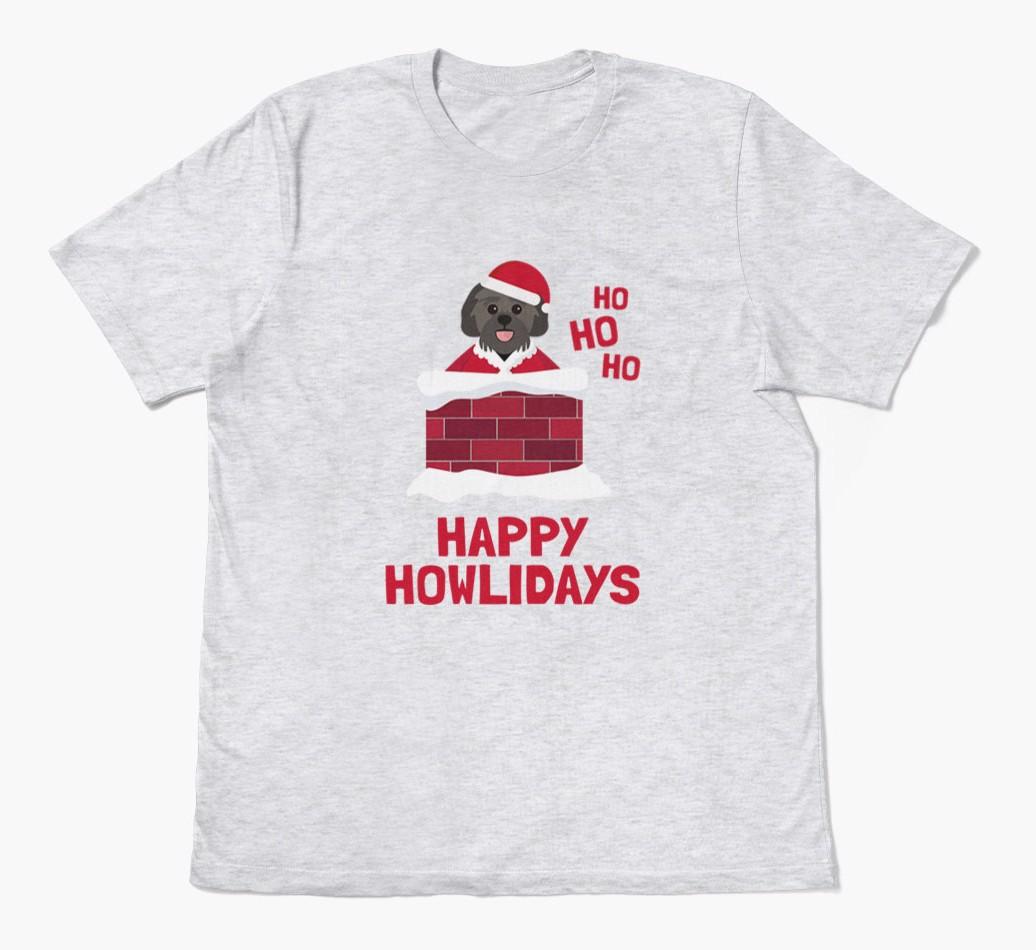 'Happy Howlidays' - Personalized {breedFullName} Adult T-Shirt