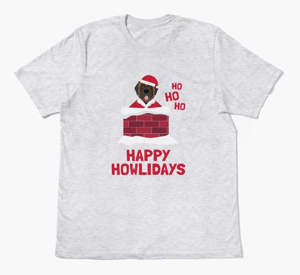 'Happy Howlidays' - Personalized {breedFullName} Adult T-Shirt