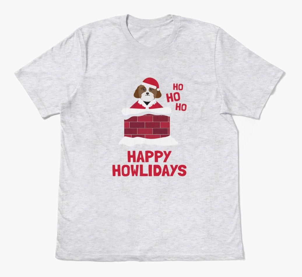'Happy Howlidays' - Personalized {breedFullName} Adult T-Shirt