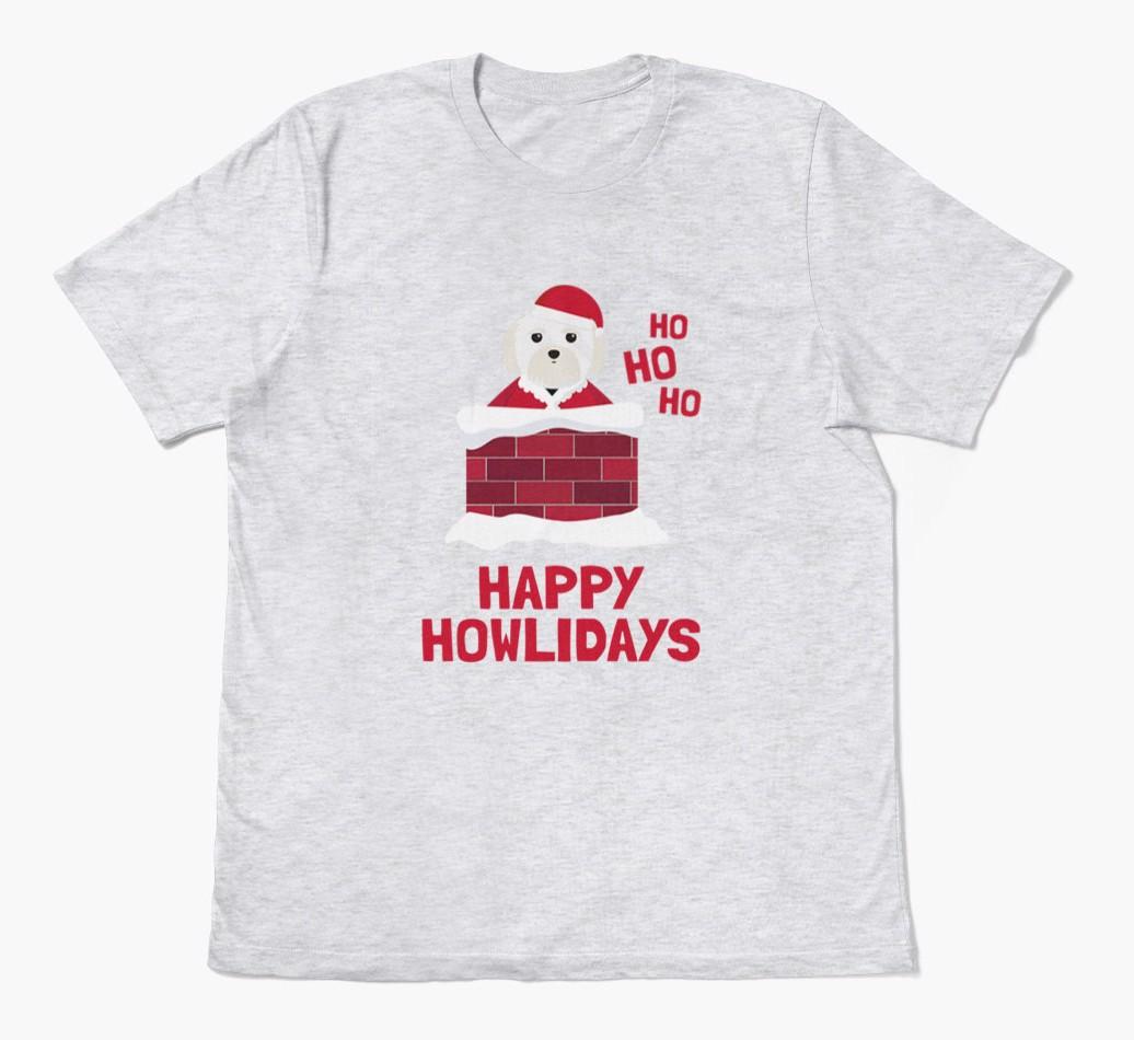 'Happy Howlidays' - Personalized {breedFullName} Adult T-Shirt