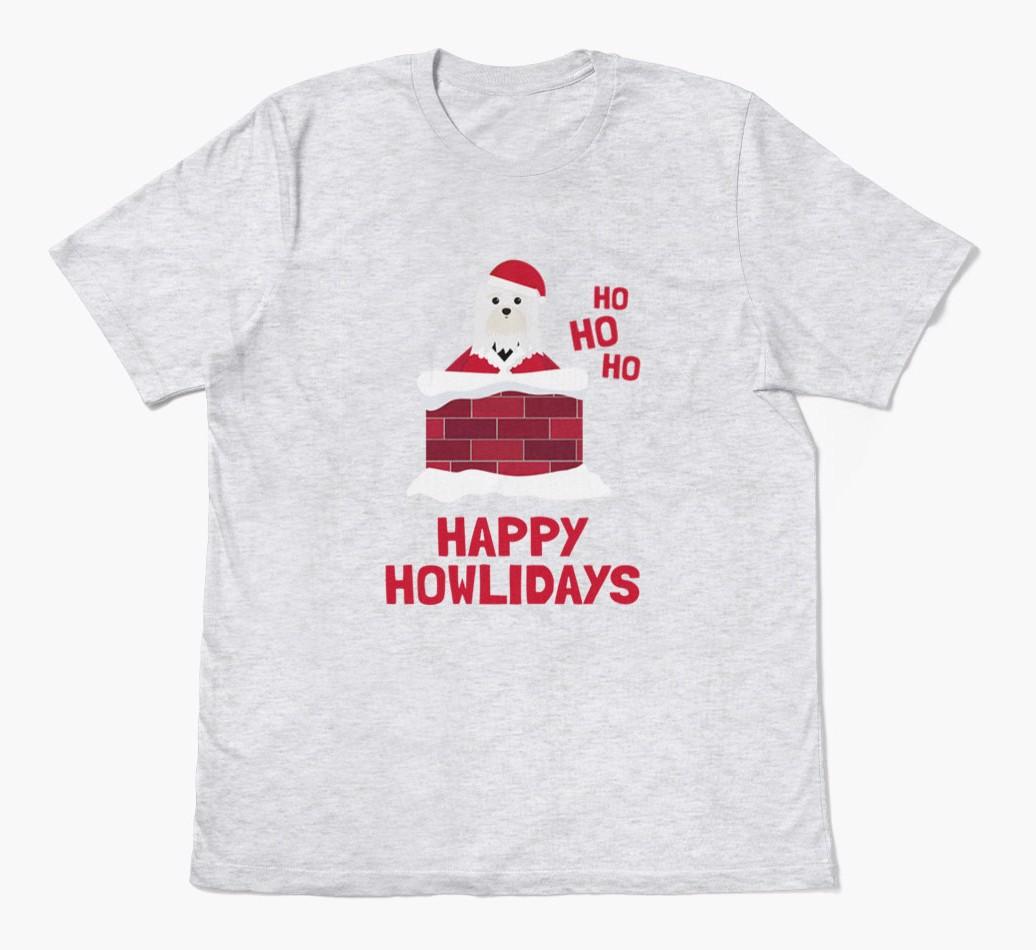 'Happy Howlidays' - Personalized {breedFullName} Adult T-Shirt