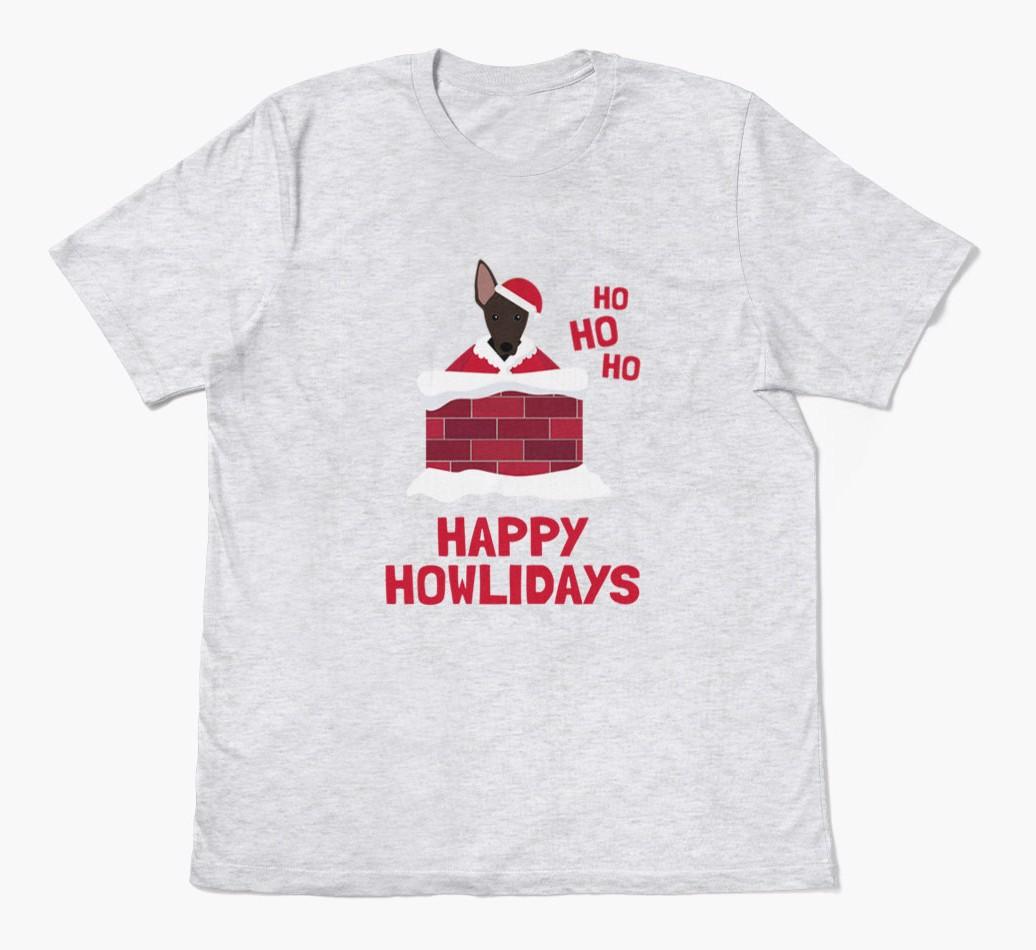 'Happy Howlidays' - Personalized {breedFullName} Adult T-Shirt