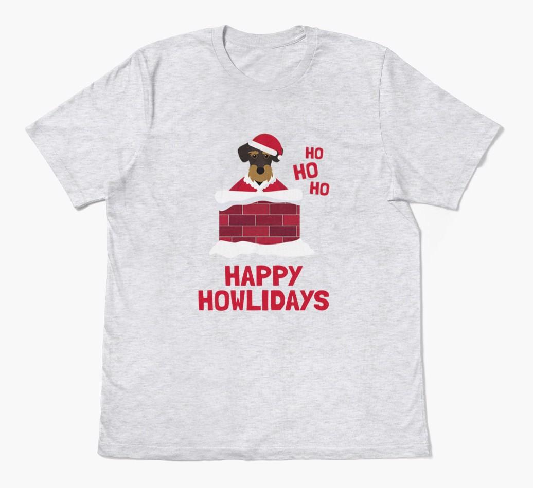 'Happy Howlidays' - Personalized {breedFullName} Adult T-Shirt