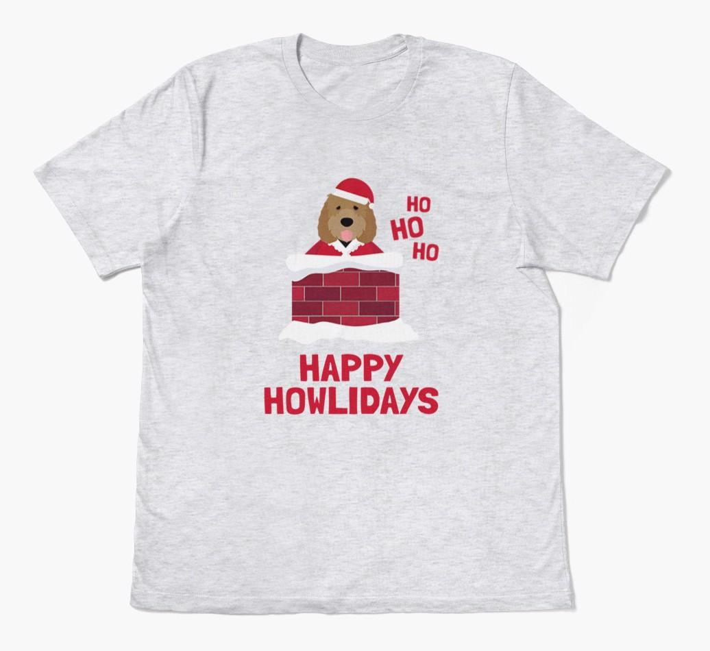 'Happy Howlidays' - Personalized {breedFullName} Adult T-Shirt