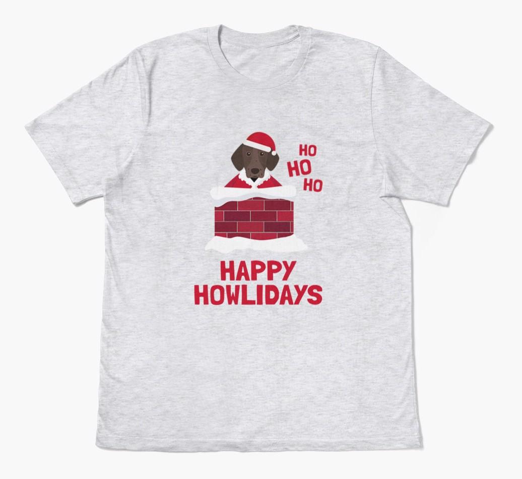 'Happy Howlidays' - Personalized {breedFullName} Adult T-Shirt