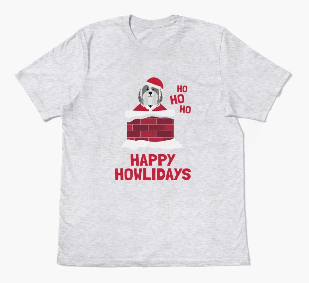'Happy Howlidays' - Personalized {breedFullName} Adult T-Shirt