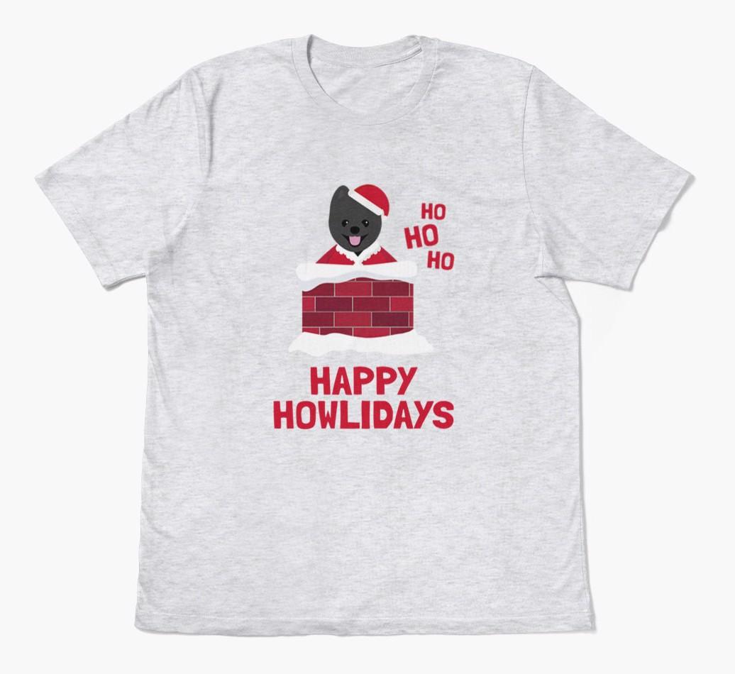 'Happy Howlidays' - Personalized {breedFullName} Adult T-Shirt