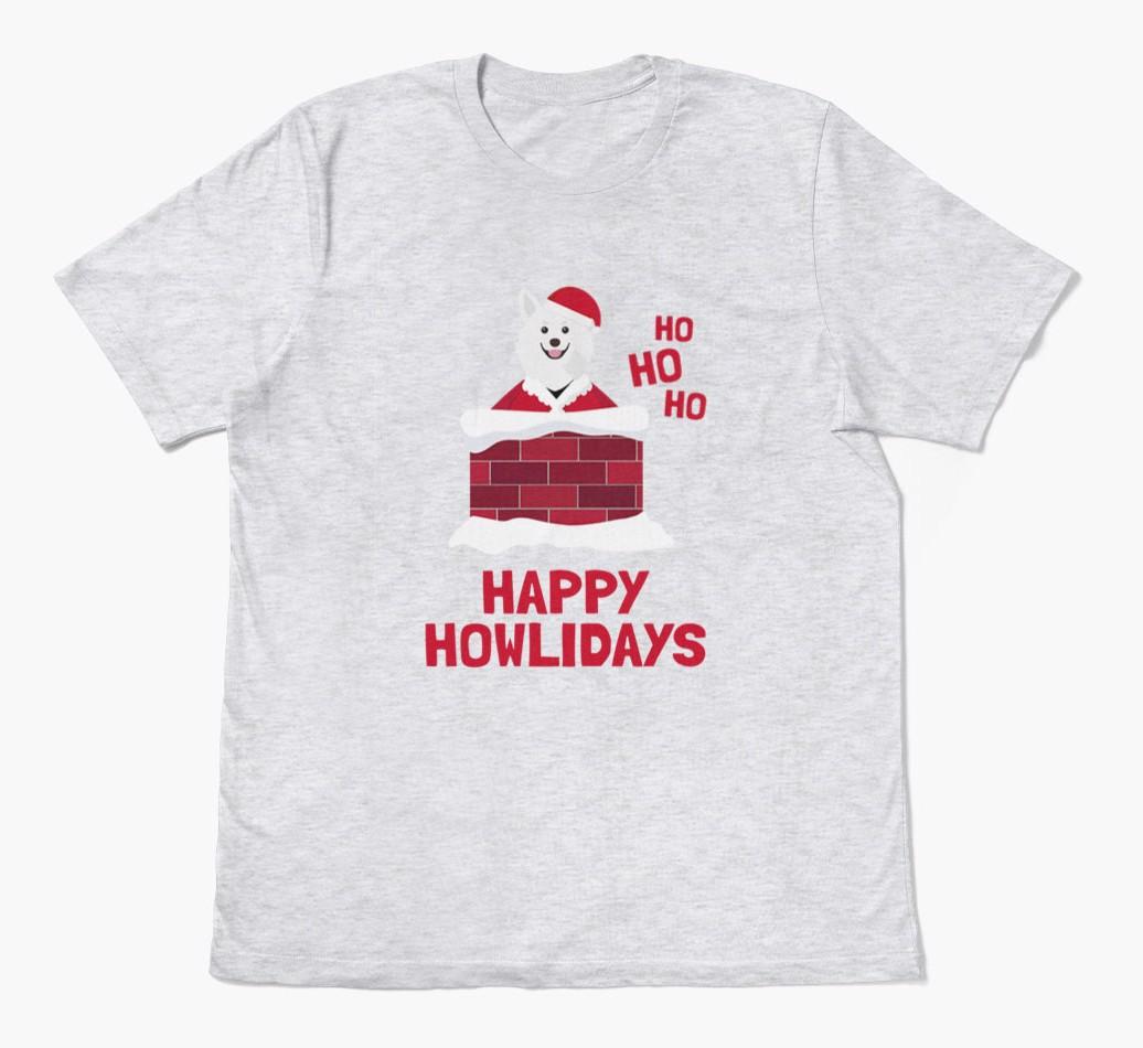 'Happy Howlidays' - Personalized {breedFullName} Adult T-Shirt