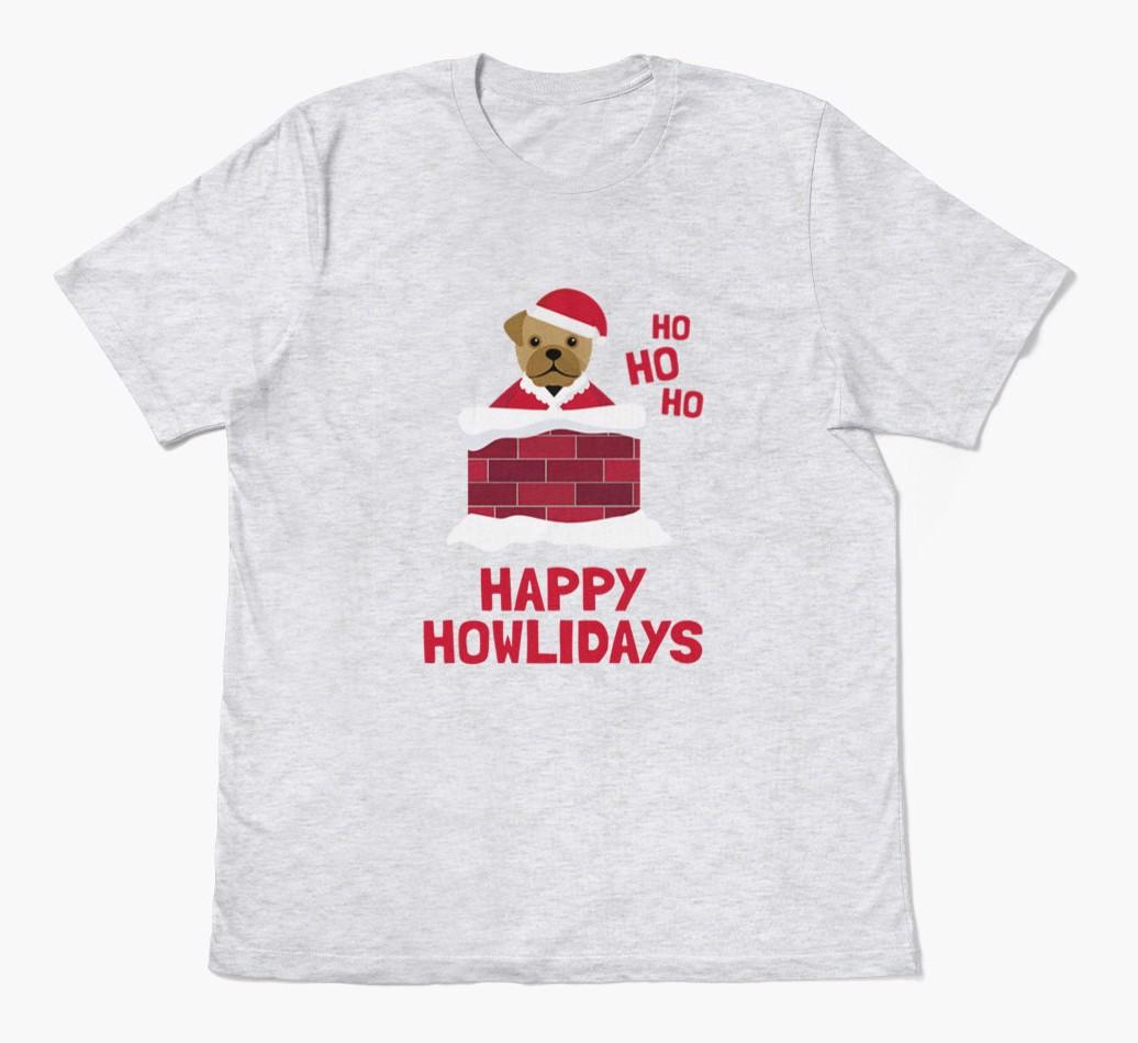 'Happy Howlidays' - Personalized {breedFullName} Adult T-Shirt
