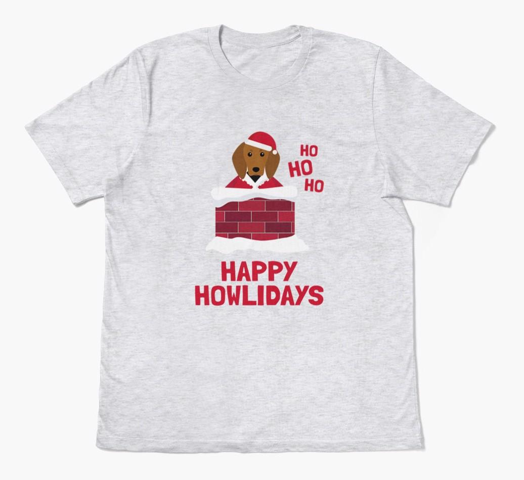'Happy Howlidays' - Personalized {breedFullName} Adult T-Shirt