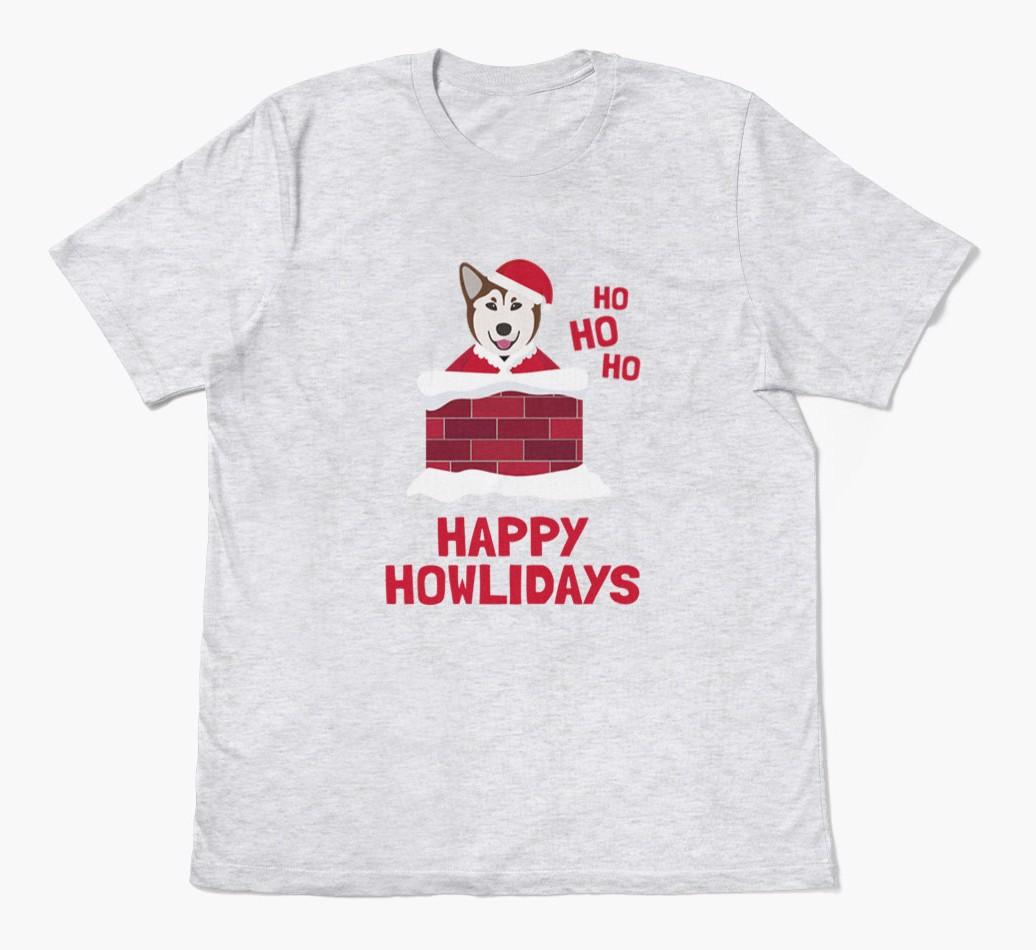 'Happy Howlidays' - Personalized {breedFullName} Adult T-Shirt