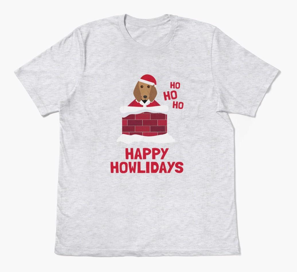 'Happy Howlidays' - Personalized {breedFullName} Adult T-Shirt