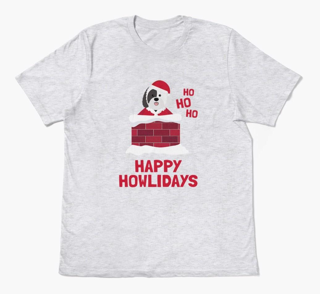 'Happy Howlidays' - Personalized {breedFullName} Adult T-Shirt