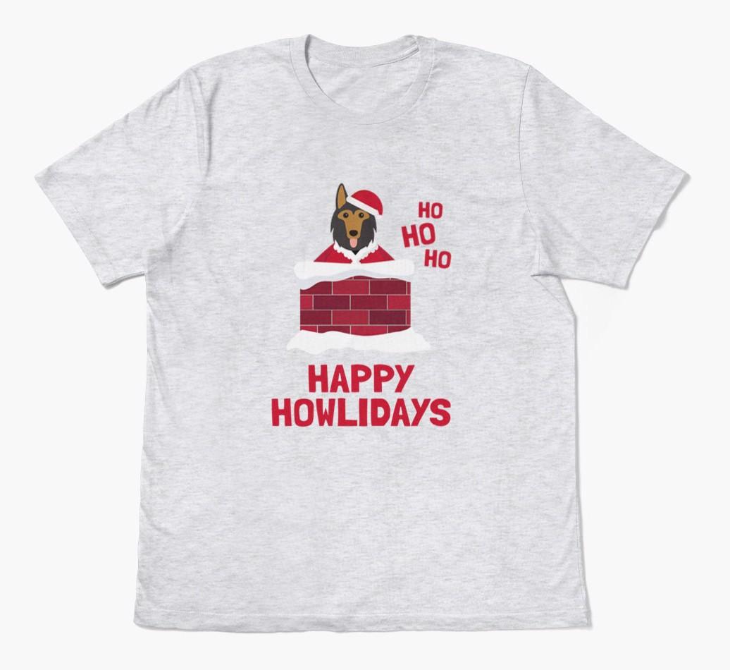 'Happy Howlidays' - Personalized {breedFullName} Adult T-Shirt