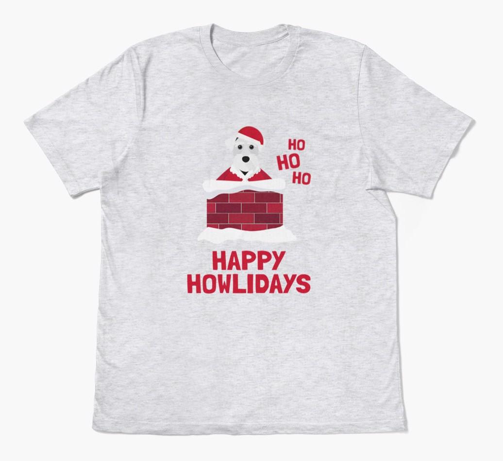 'Happy Howlidays' - Personalized {breedFullName} Adult T-Shirt