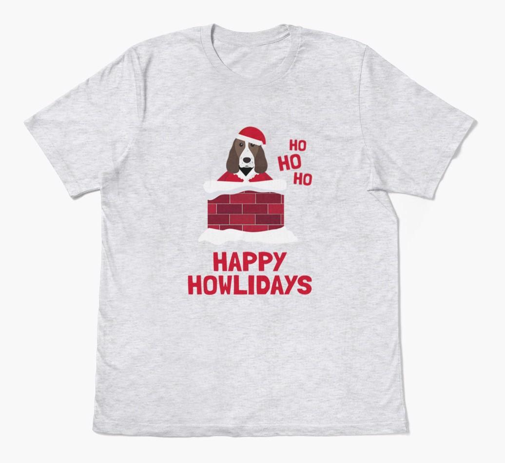 'Happy Howlidays' - Personalized {breedFullName} Adult T-Shirt