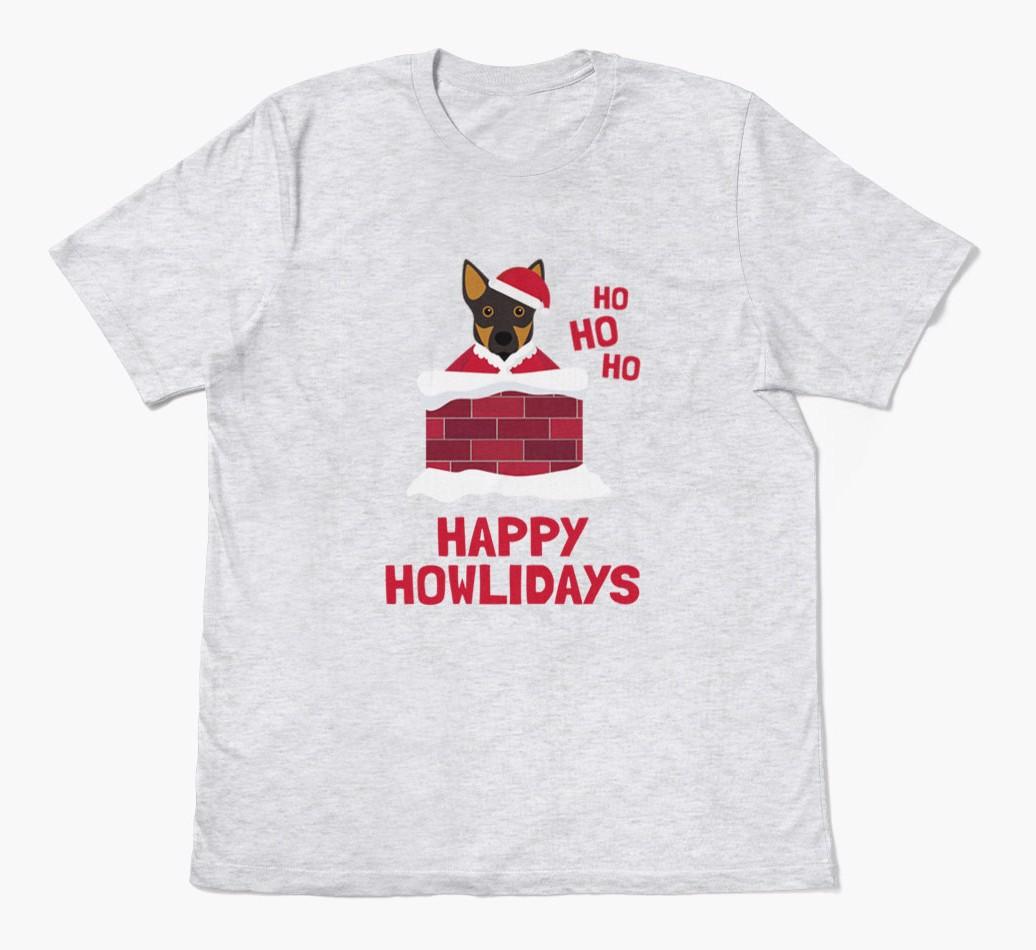 'Happy Howlidays' - Personalized {breedFullName} Adult T-Shirt
