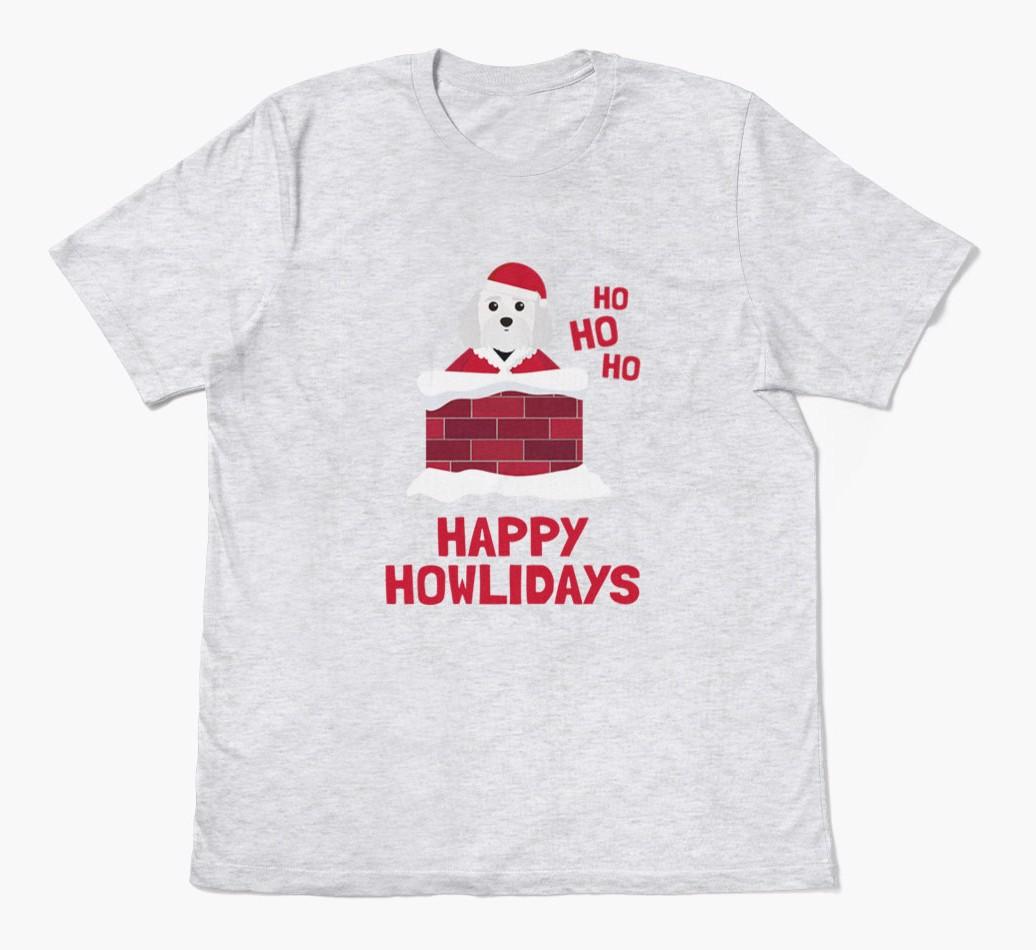 'Happy Howlidays' - Personalized {breedFullName} Adult T-Shirt