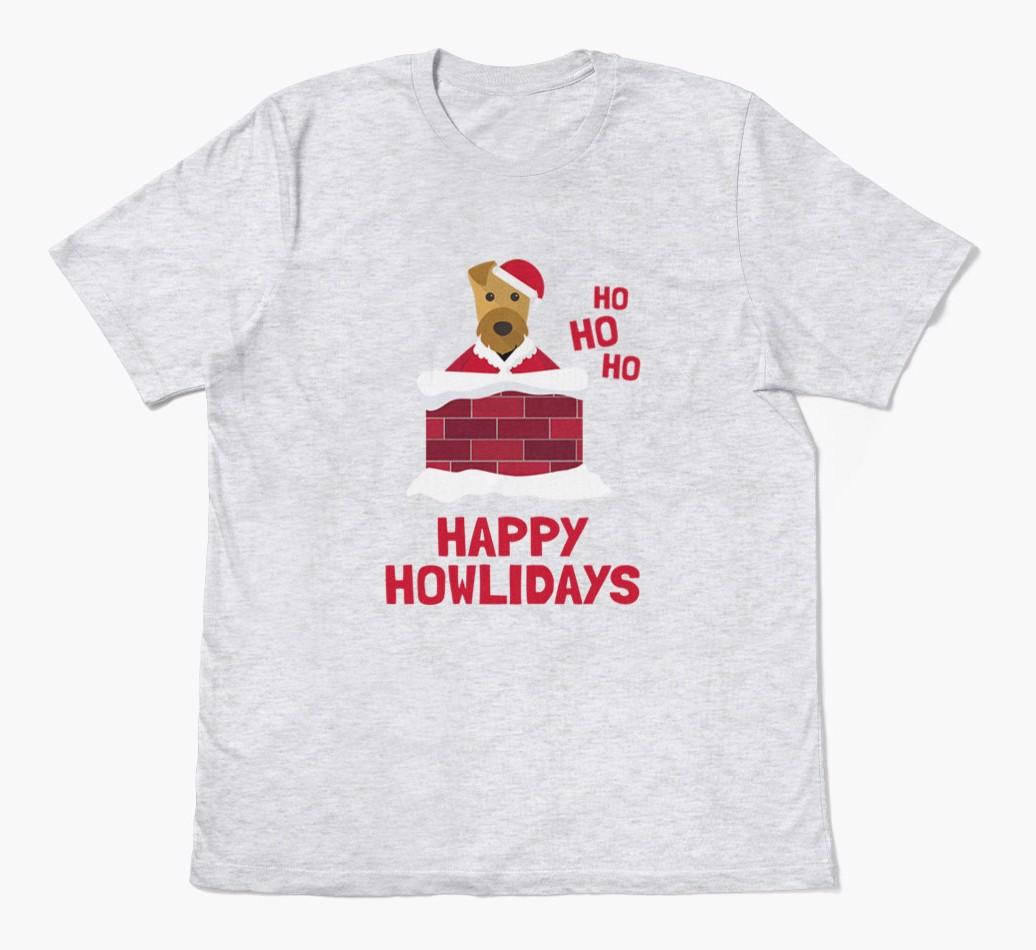 'Happy Howlidays' - Personalized {breedFullName} Adult T-Shirt