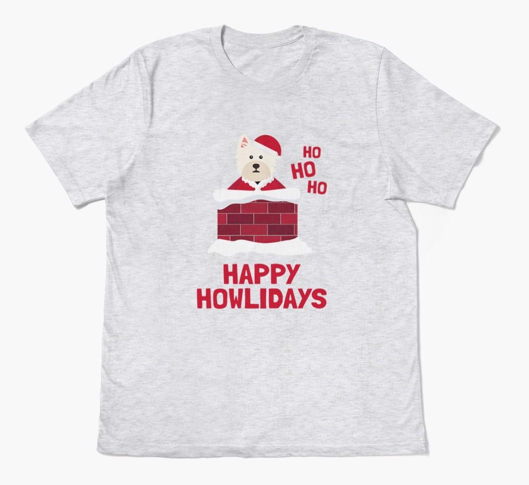 'Happy Howlidays' - Personalized {breedFullName} Adult T-Shirt