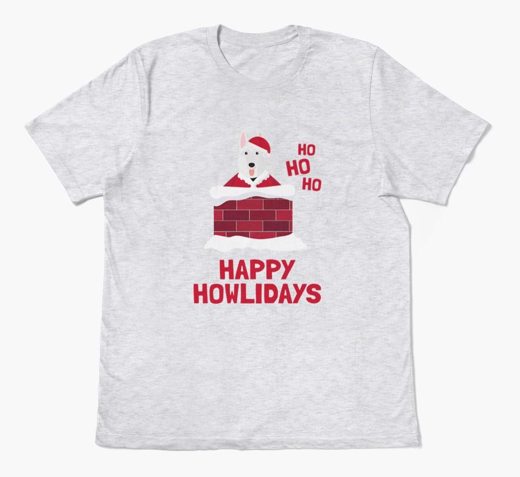 'Happy Howlidays' - Personalized {breedFullName} Adult T-Shirt