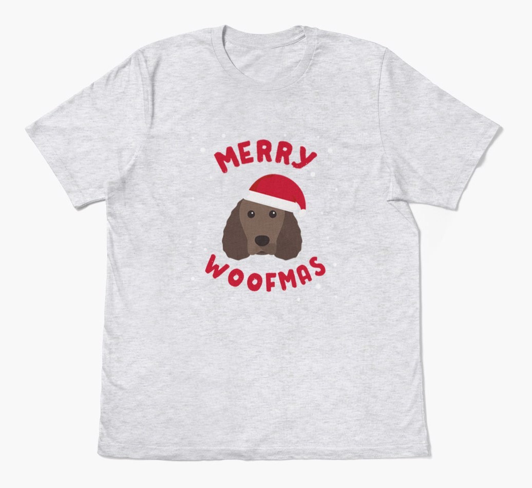'Merry Woofmas' - Personalised {breedFullName} Adult T-Shirt