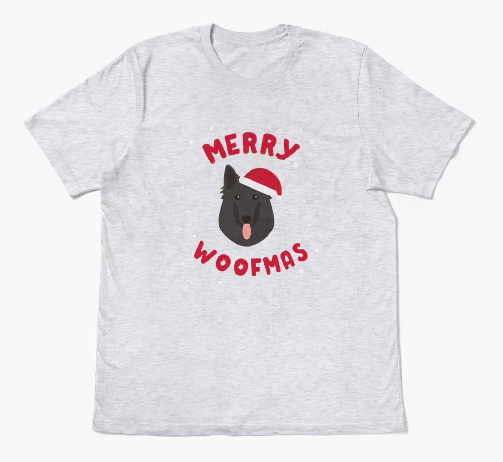 'Merry Woofmas' - Personalised {breedFullName} Adult T-Shirt