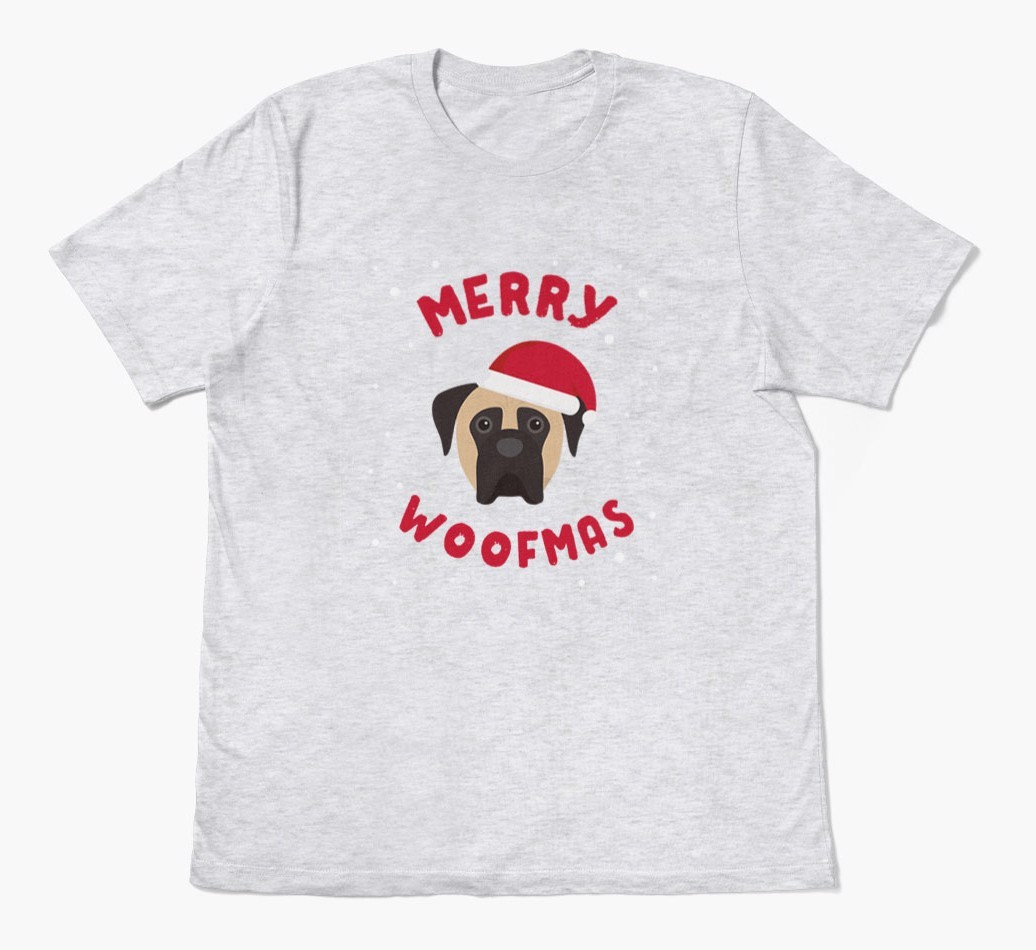 'Merry Woofmas' - Personalised {breedFullName} Adult T-Shirt