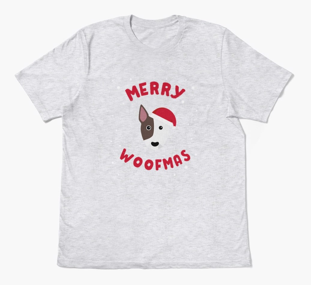 'Merry Woofmas' - Personalised {breedFullName} Adult T-Shirt