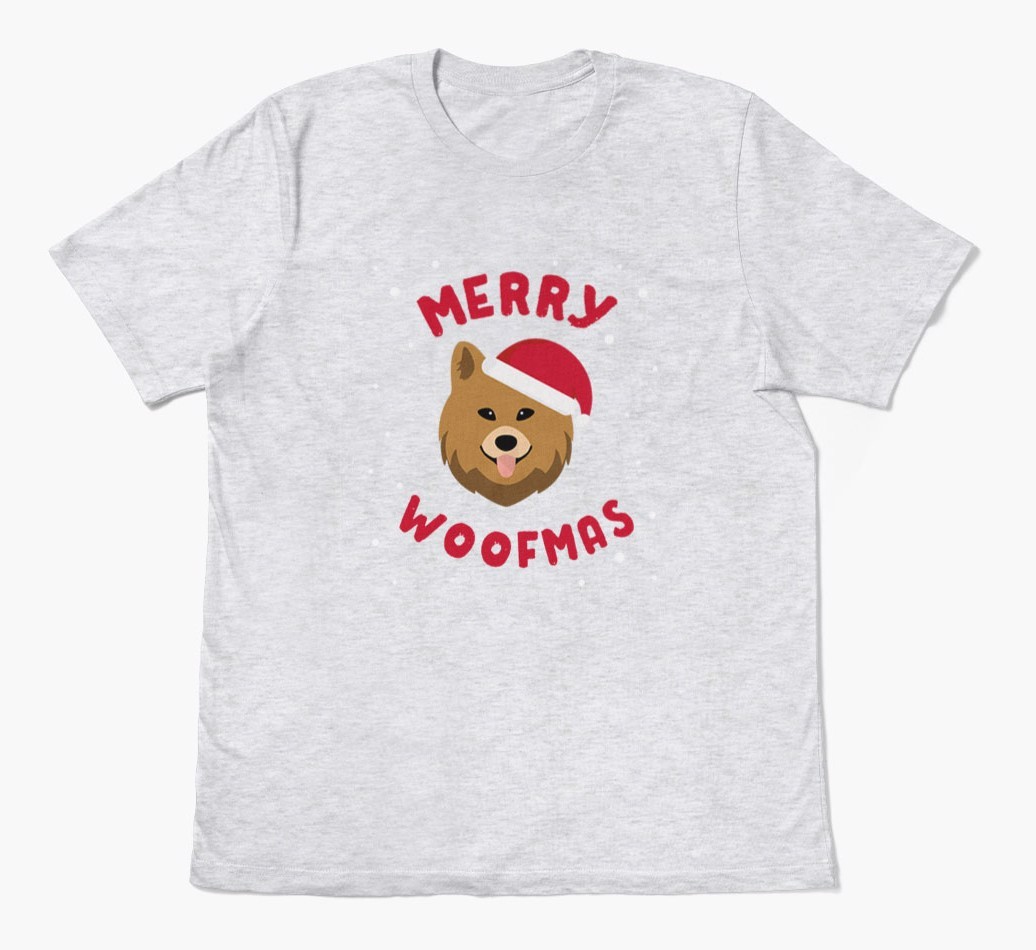 'Merry Woofmas' - Personalised {breedFullName} Adult T-Shirt