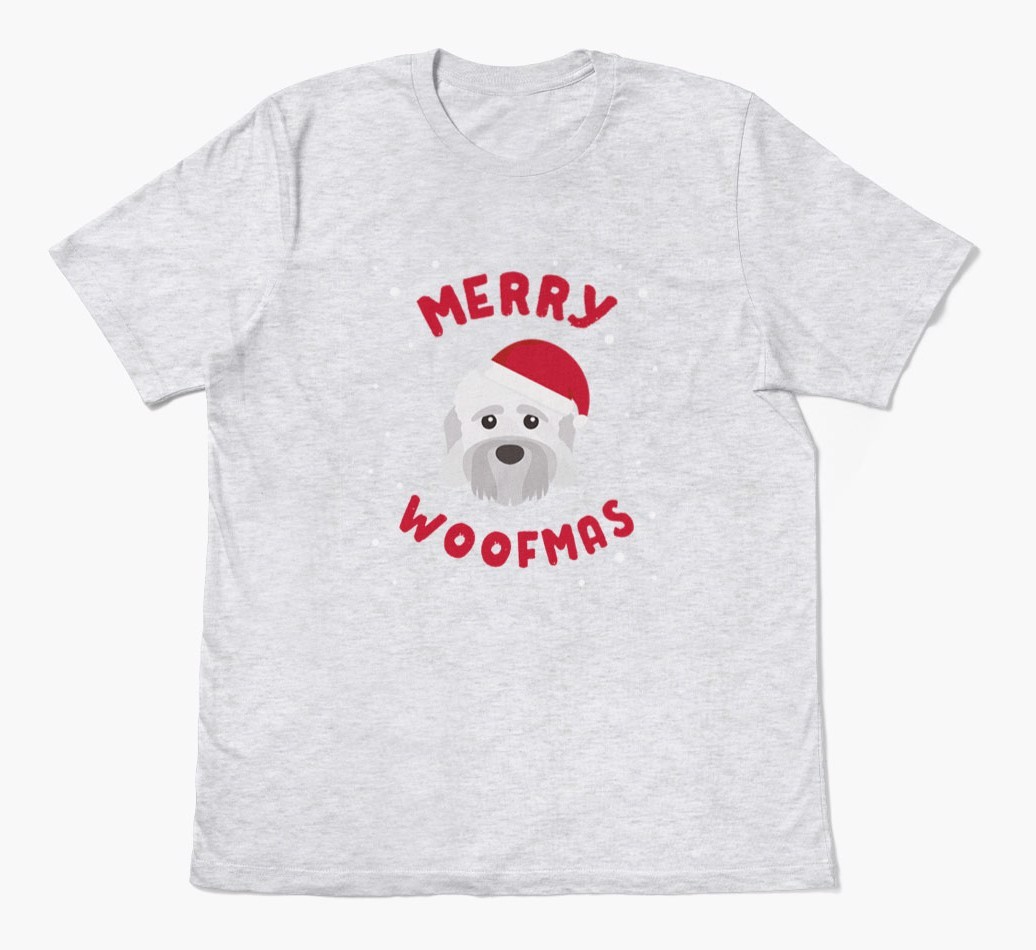 'Merry Woofmas' - Personalised {breedFullName} Adult T-Shirt