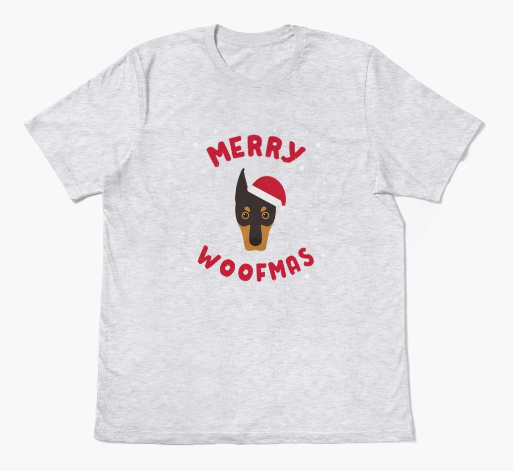 'Merry Woofmas' - Personalised {breedFullName} Adult T-Shirt