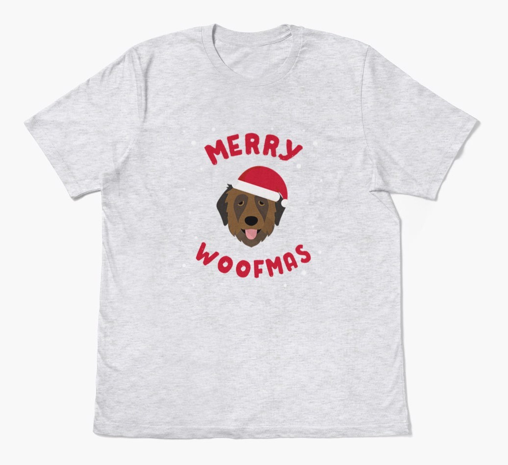 'Merry Woofmas' - Personalised {breedFullName} Adult T-Shirt