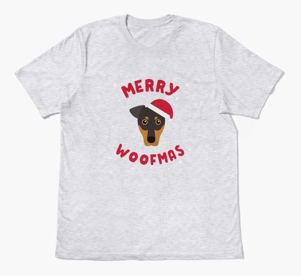 'Merry Woofmas' - Personalised {breedFullName} Adult T-Shirt