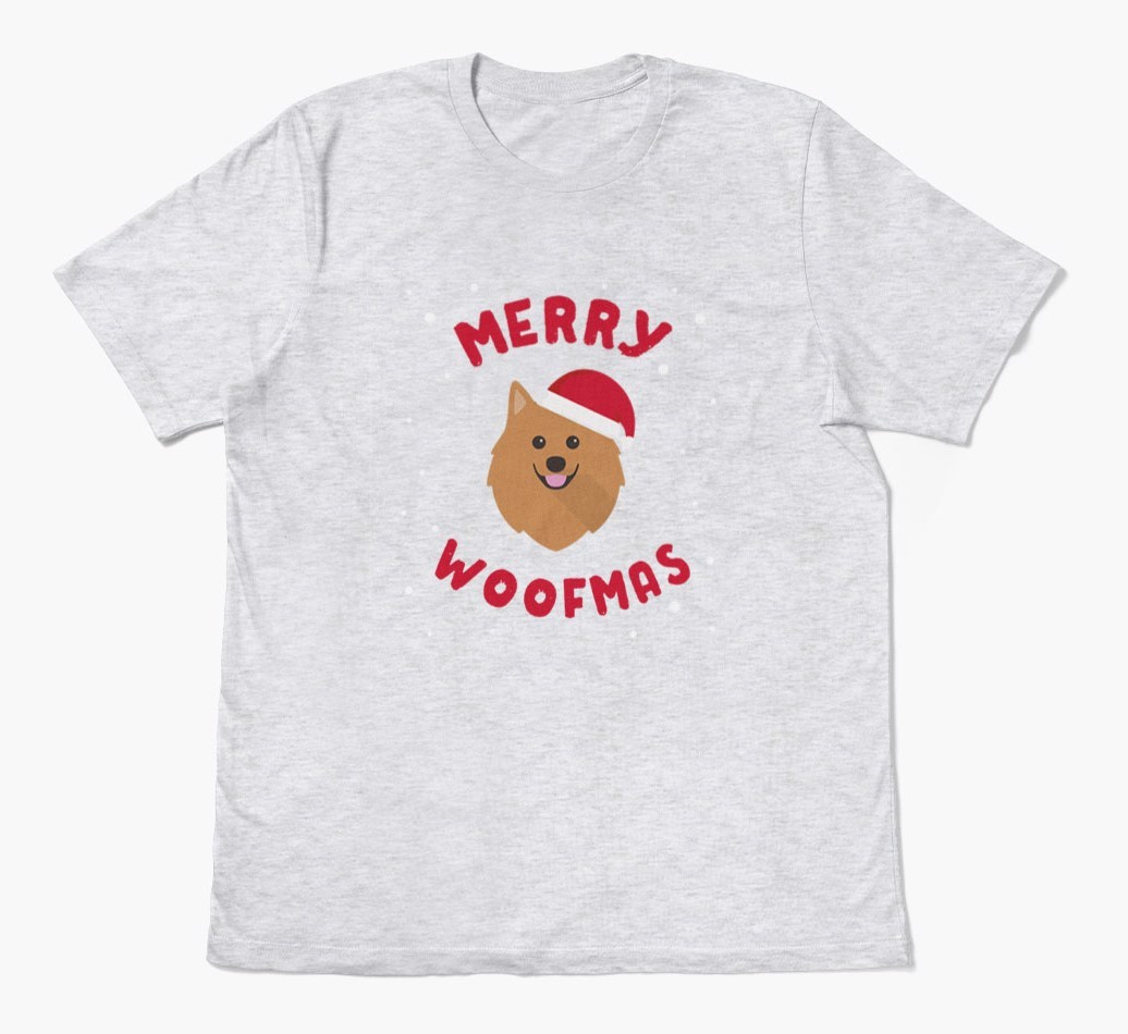 'Merry Woofmas' - Personalised {breedFullName} Adult T-Shirt