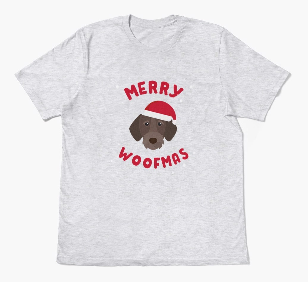 'Merry Woofmas' - Personalised {breedFullName} Adult T-Shirt