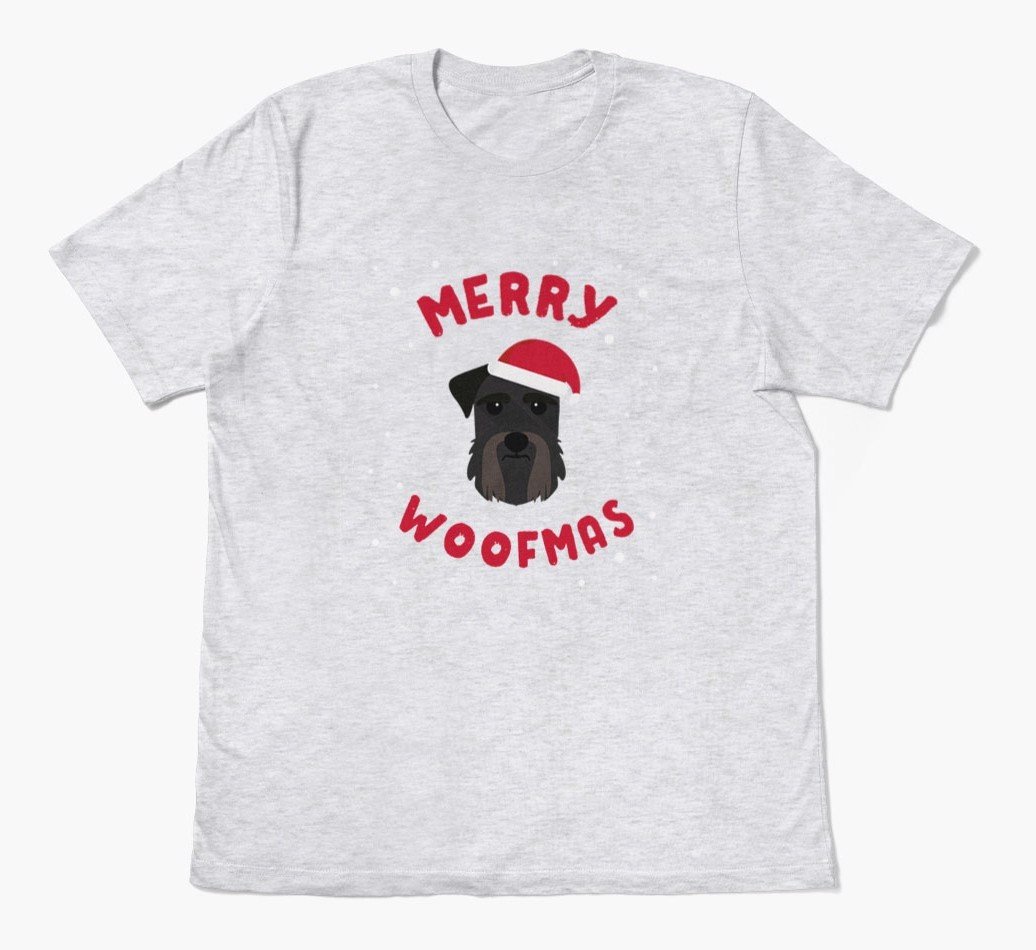 'Merry Woofmas' - Personalised {breedFullName} Adult T-Shirt