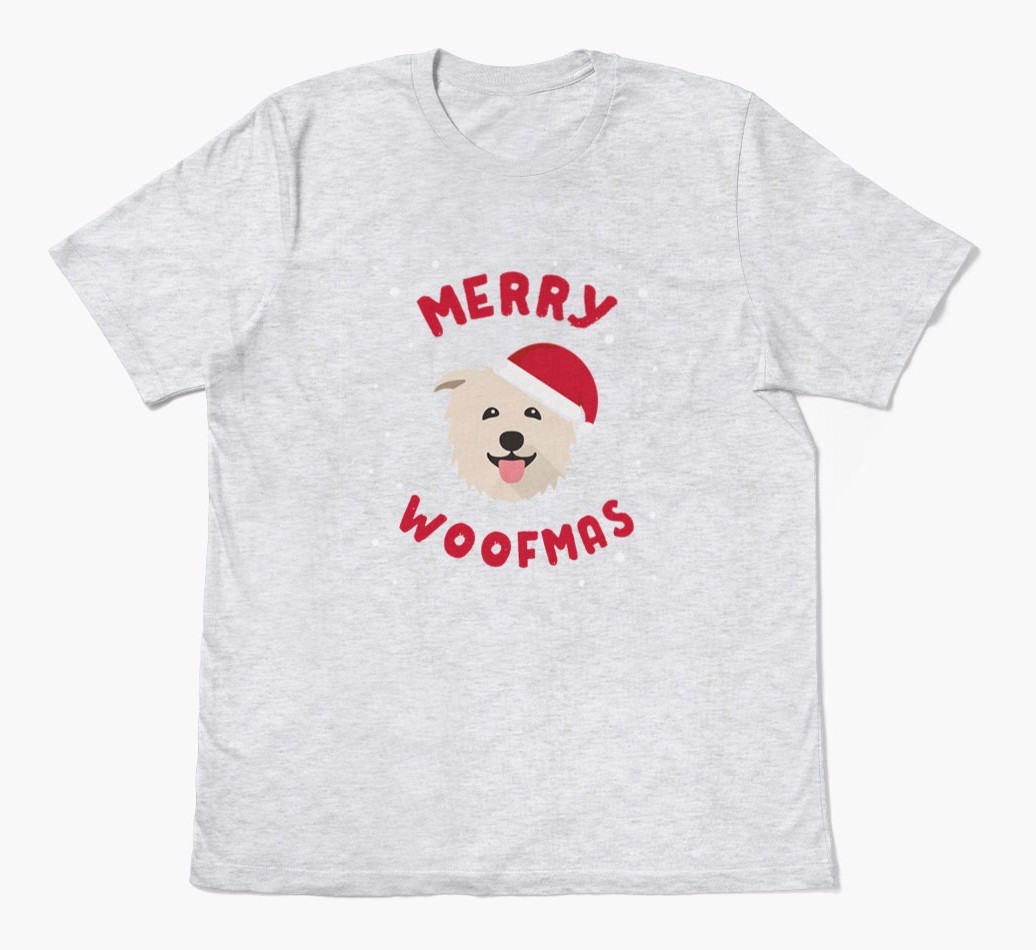'Merry Woofmas' - Personalised {breedFullName} Adult T-Shirt