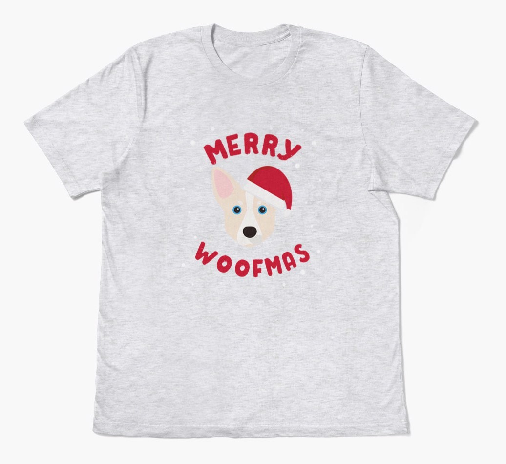 'Merry Woofmas' - Personalised {breedFullName} Adult T-Shirt