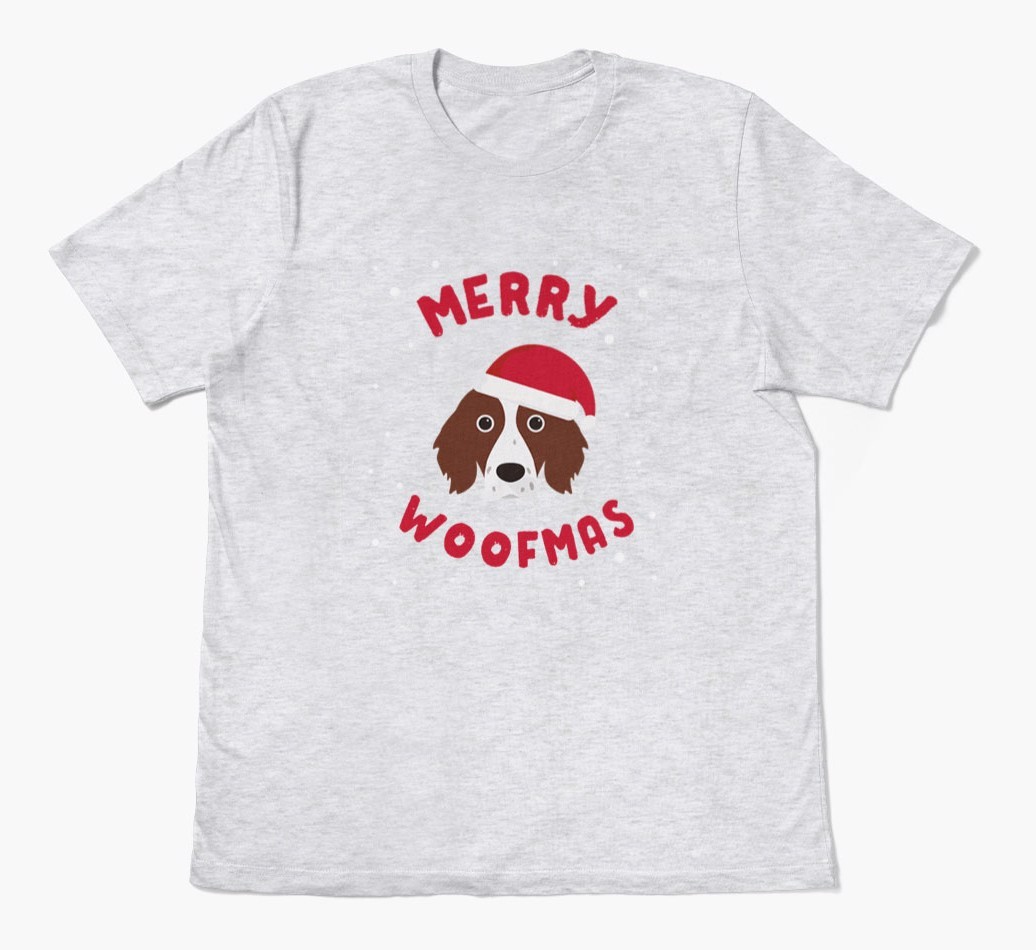 'Merry Woofmas' - Personalised {breedFullName} Adult T-Shirt