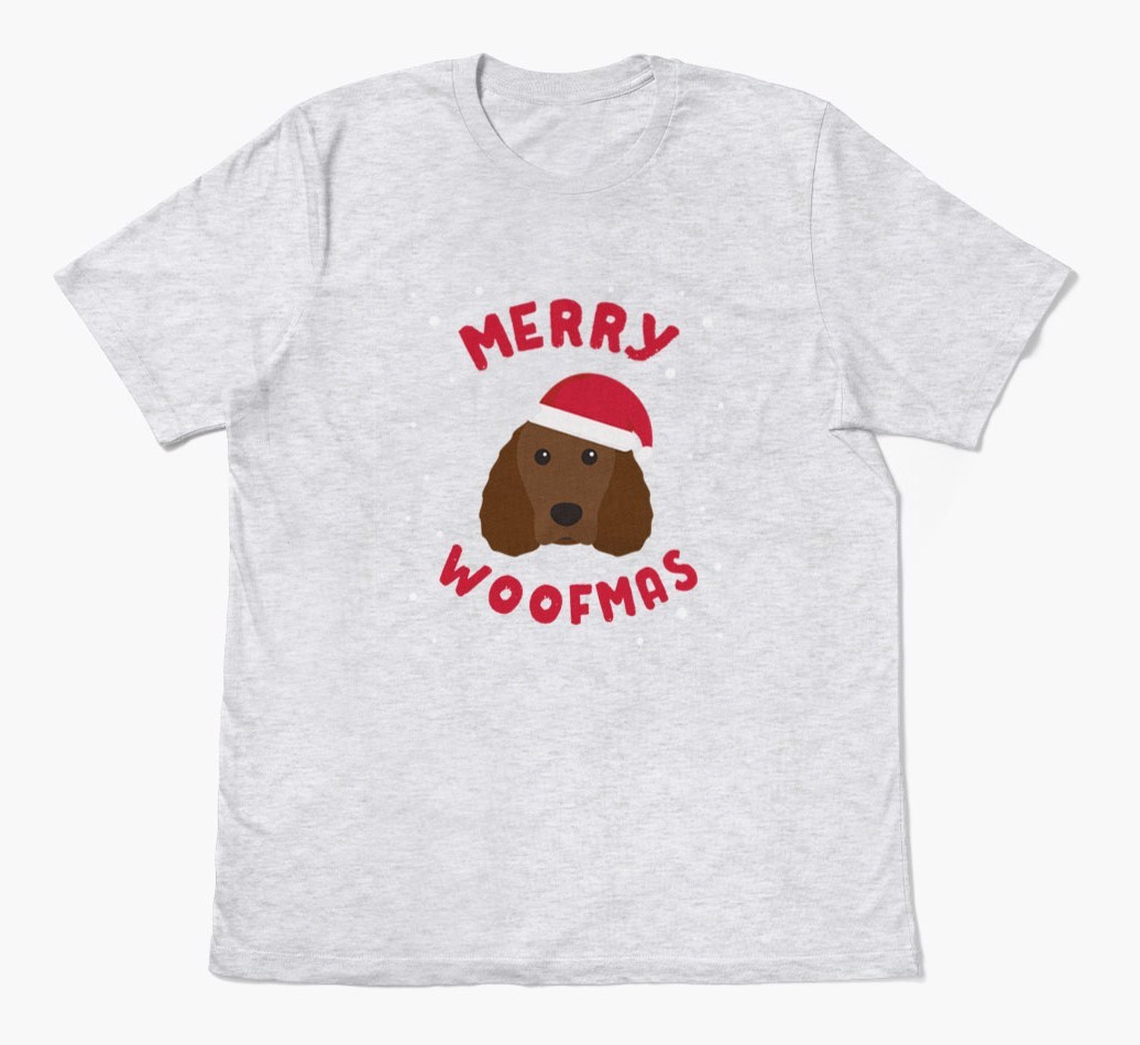 'Merry Woofmas' - Personalised {breedFullName} Adult T-Shirt