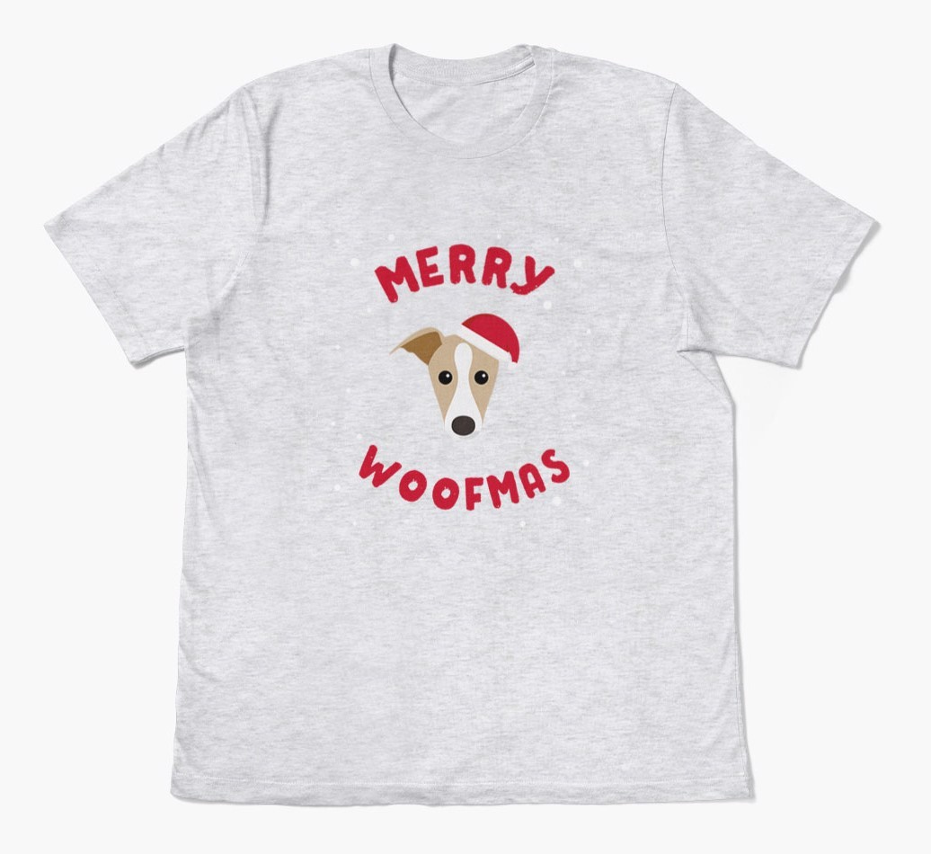 'Merry Woofmas' - Personalised {breedFullName} Adult T-Shirt