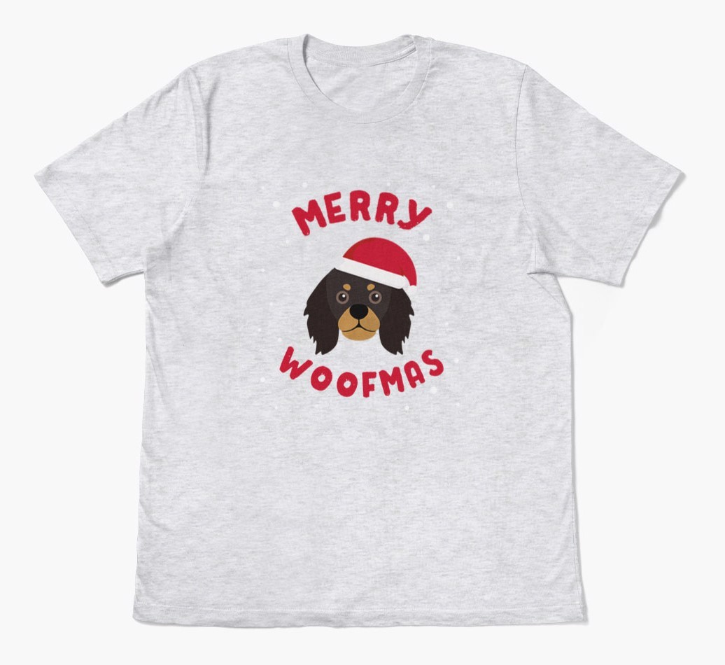 'Merry Woofmas' - Personalised {breedFullName} Adult T-Shirt