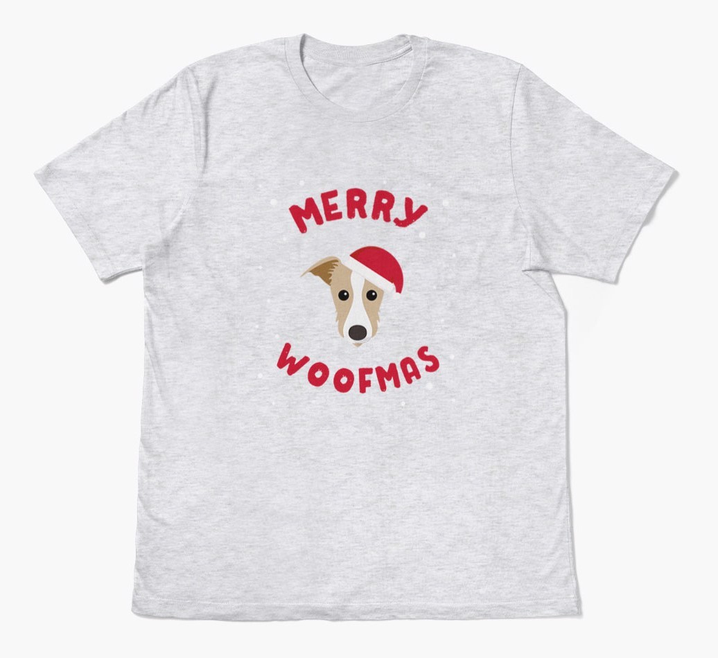 'Merry Woofmas' - Personalised {breedFullName} Adult T-Shirt