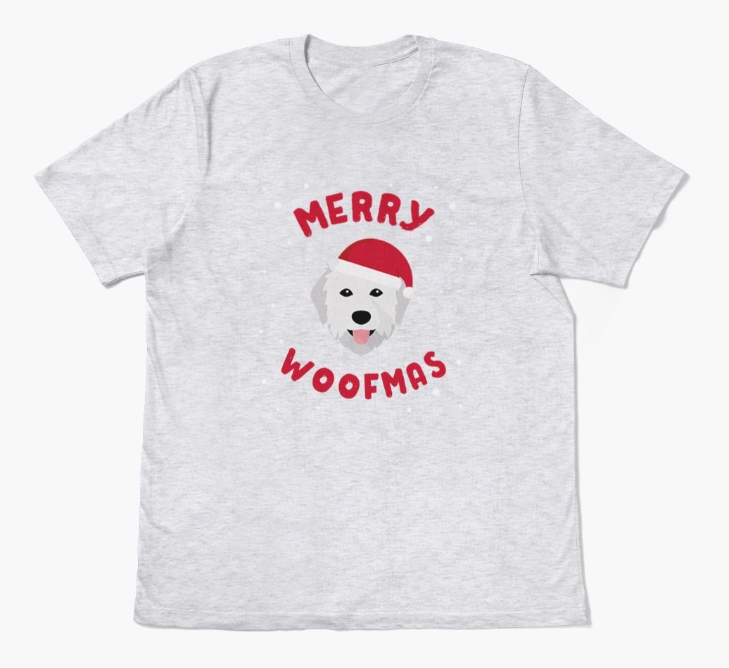 'Merry Woofmas' - Personalised {breedFullName} Adult T-Shirt