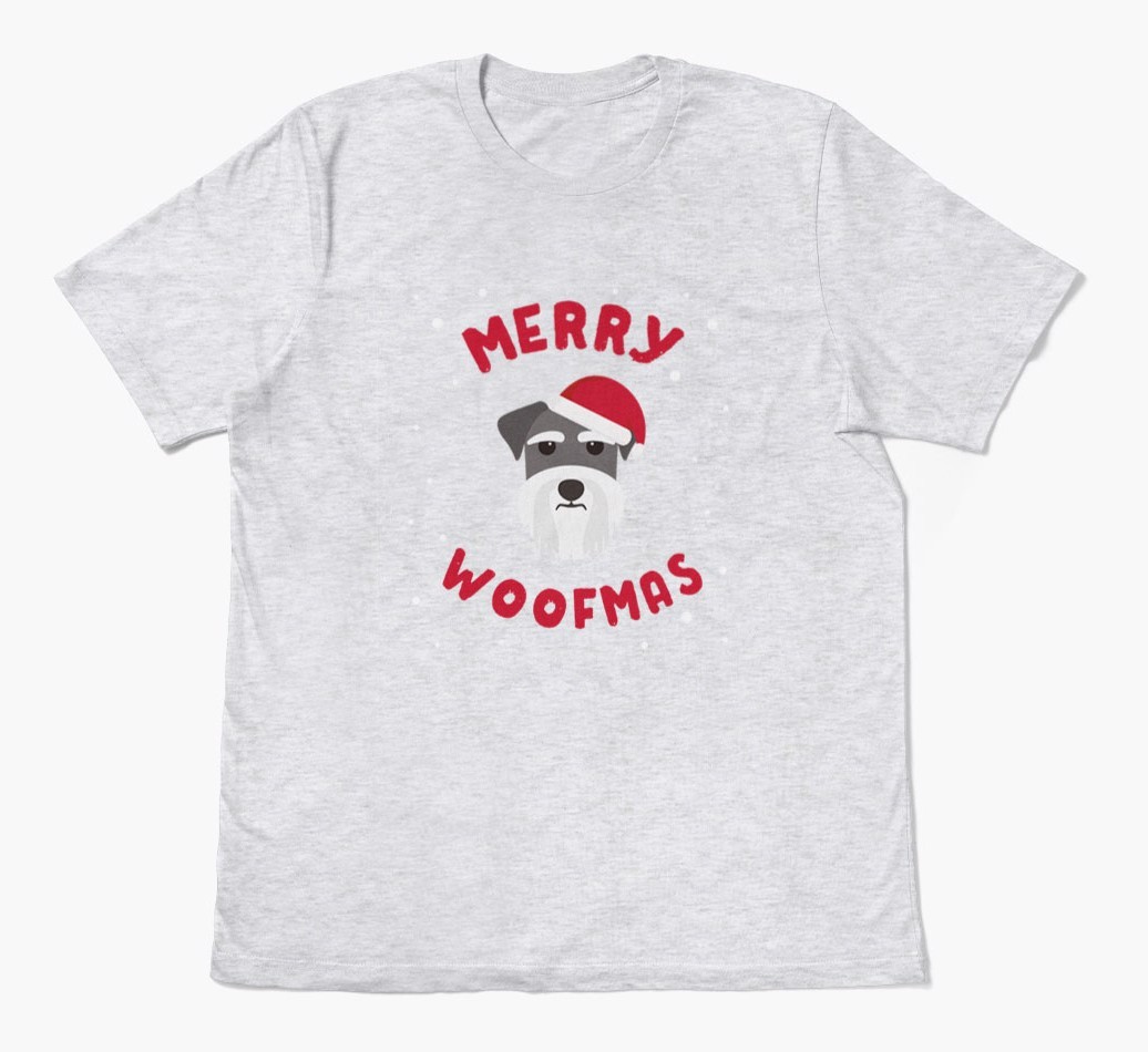 'Merry Woofmas' - Personalised {breedFullName} Adult T-Shirt